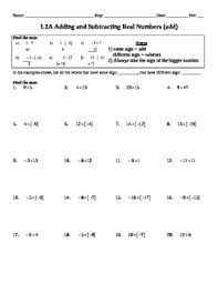 Use these worksheets to help students differentiate between dependent and independent variables. Holt Algebra 1 2a Adding And Subtracting Real Numbers Worksheet Doc Pdf