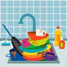 Check spelling or type a new query. A Pile Of Dirty Unwashed Dishes In The Sink With A Tap In The Kitchen Dirty Dishes And Dishwashing Detergent Stock Vector Illustration Of Cartoon Interior 157134798