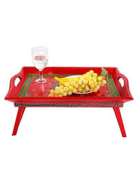 At 1stdibs, there are several options of folding tray tables available for sale. Red Green Genera Vintage Hand Painted Foldable Wood Bed Serving Table Tray Size L 21 X W 14 X H 9 Inch Rs 860 Piece Id 18730926130