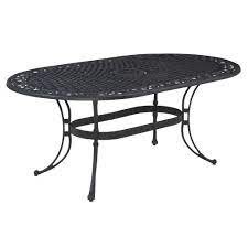 Maybe you would like to learn more about one of these? Homestyles Biscayne 72 In X 42 In Black Oval Patio Dining Table 5554 33 The Home Depot