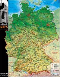 Google maps karten und luftbilder deutschland. 3d Landkarte Deutschland 60 X 47 Cm Karte Germany Tiefenbilder