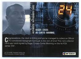 24 Season 4 Roger Cross as Curtis Manning Autograph Card NM Jack Bauer