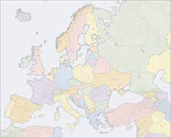 Bieten oft eine europakarte blanko an, damit die schüler dann die städte und länder eintragen können. Europakarte Politische Karte Ohne Namen Weltkarte Com Karten Und Stadtplane Der Welt