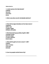 Read on for some hilarious trivia questions that will make your brain and your funny bone work overtime. Klondike Gold Rush Review Article Lesson Facts Info Questions Vocabulary