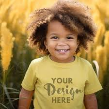 Kids Bella Canvas 3001 Kinder Heather Gelb Gold Shirt Mockup Bundle,  Mädchen Kleinkind Gelb Tshirt MockUp Kinder Outdoor Mädchen Shirt Sommer  POD