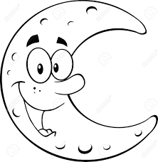 Only 3 available and it's in 3 people's carts. Black And White Smiling Moon Cartoon Mascot Character Illustration Royalty Free Cliparts Vectors And Stock Illustration Image 23908257