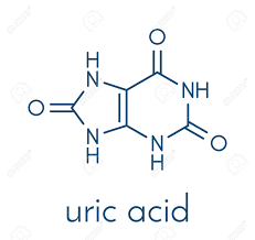 Uric Acid Molecule. High Blood Levels Lead To Gout Disease ...