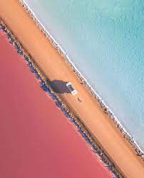 Streetartglobe On Instagram Heading Down Lake Macdonnell On The Way To Cactus Beach It Makes Best Island Vacation Beach Photography Friends Pink Lake