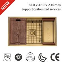 Drop in kitchen sink workstations computers. China Gold Stainless Steel Workstation Sink Drop In Undermount 16 Gauge Ledge Single Bowl Kitchen Sink China Sanitary Ware Wash Sink