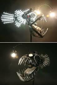Deep Sea Angler Fish Lamp Id Lights Fish Lamp Angler Fish Handmade Lighting