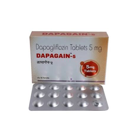 Buy Dapagain-5 Tablet online | Uses, Side Effects, Price and substitutes | Apollo Pharmacy