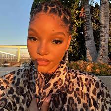 Halle Bailey's Golden Hour Velvet Nails Couldn't Be Prettier