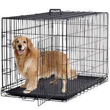 Next, cut the material along the lines and punch a hole in each corner of the panel before sliding it into the crate. Bestpet Double Door Metal Dog Crate With Divider And Tray X Large 48 L Walmart Com Walmart Com