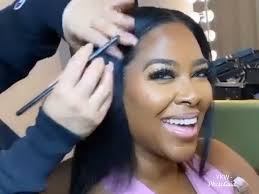 In case it doesn't match your natural hair or style. Kenya Moore Shows Off Her Natural Hair After Castmates Call Her Out For Wearing Wigs Y All Know What