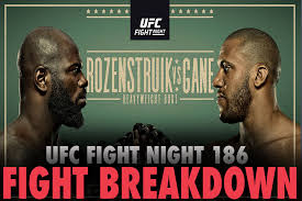 Sakai followed immediately at 6 p.m. Ufc Fight Night 186 Rozenstruik Vs Gane Analysis Prediction