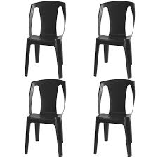 Alibaba.com bietet 1549 gartenmöbel aus teakholz 4 stapelstühle produkte an. Multistore 2002 4 Stuck Stapelstuhl Mit Rattan Look Garten Gartenstuhl Gartensessel Kunststoff Anthrazit Balkonmobel Terrassenmobel