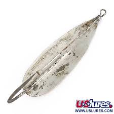 Vintage Johnson Silver Minnow, 3/5oz Copper/Silver fishing spoon #17294