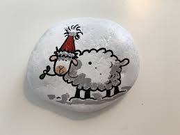 Steinkunst Steine Bemalen Schaf Steine Bemalen Steinkunst Steine