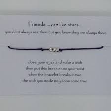 Friends Are Like Stars With Wish Poem Wish By Coastalloveuk Wish Bracelets Hand Stamped Jewelry Vday Crafts
