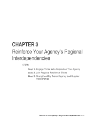 chapter 3 reinforce your agency s regional interdependencies