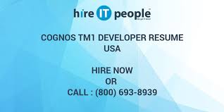 cognos tm1 developer resume hire it