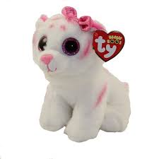Ty Beanie Boos Purrcilla The Pink White Cat Glitter Eyes Regular Size 6 Inch Exclusive Walmart Com