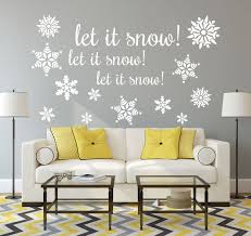 Christmas Decorations Christmas Decor Snowflakes Decals Let Etsy Christmas Wall Decal Snowflakes Decals Decor