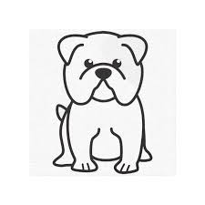Bulldog Dog Cartoon Canvas Print Zazzle Com Puppy Drawing Easy Dog Drawing Simple Baby Animal Drawings