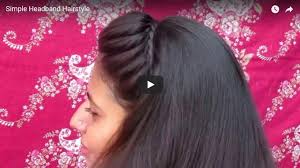 How To Do Simple Headband Hairstyle Simple Craft Ideas