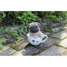 Hi Line Gift Ltd Teacup Pug Puppy Statue Reviews Wayfair Teacup Pug Pug Puppy Cute Pug Puppies