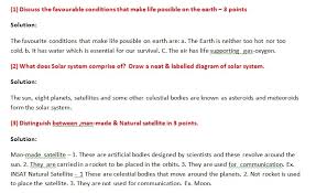 Ncert Class 6 Geography Chapter 1 The Earth In The Solar System Extra Questions