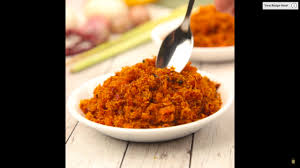 Blend cili, bawang dan kunyit dan lebur la semua yang uolls nampk tu. Hae Bee Hiam Dried Shrimps Spicy Sambal Share Food Singapore