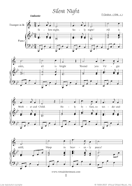 Piano music sheets with fingering, reading aids, audio samples, easy to expert. Free Silent Night Sheet Music For Trumpet And Piano Pdf