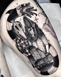 This is a print of an original painting printed on quality matte paper. Never Trust The Living Tattoo All Things Tattoo