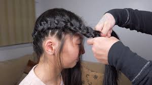 How to braid with four strands 3 Ways To Do Two French Braids Wikihow
