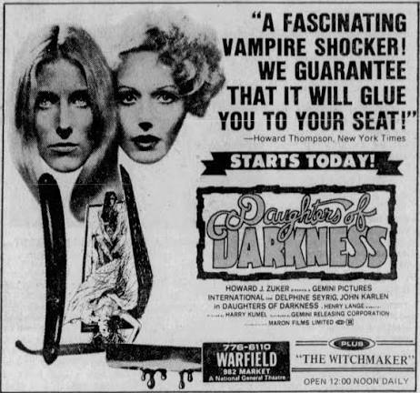 DREAMS ARE WHAT LE CINEMA IS FOR...: DAUGHTERS OF DARKNESS 1971
