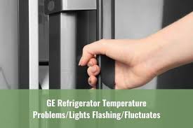 .temp setting for ge freezer/refrigerator?general temperature setting information in products with an electronic control panel, the refrigerator set to 38°f allow 24 hours for the refrigerator to reach the med temperature. Ge Refrigerator Temperature Problems Lights Flashing Fluctuates Ready To Diy