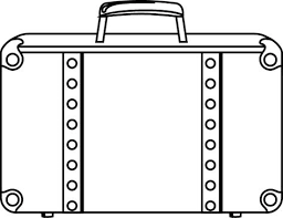 Une Valise Valise Valise Dessin Coloriage