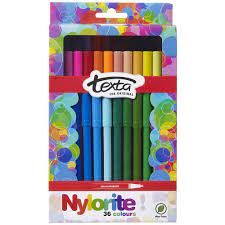 Texta Nylorite Colouring Markers Box 36 Office National Gladstone