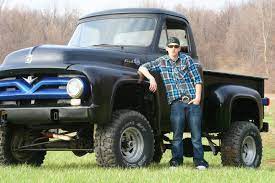 jegsemployeewheelswednesday this 1955 ford f500 sitting atop a 1979 ford bronco chassis is owned by jegs tech caleb morris nice ride
