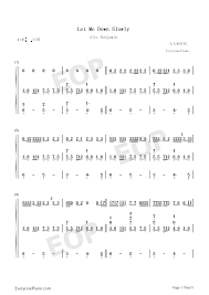So if you like it, just download it here. Let Me Down Slowly Alec Benjamin Numbered Musical Notation Preview