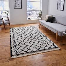 Black And White Boho Rug Moroccan Rug Black And White Rug Boho Style Rug Boho Decor Etsy In 2020