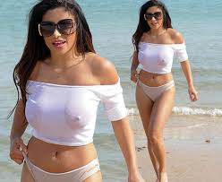 Seventeen of the miss acapulco. Celebrities Leave Little To The Imagination In A Wet T Shirt Contest For One Daily Star