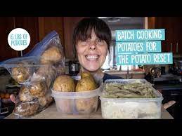 How To Batch Cook Potatoes For The Potato Reset Youtube Batch Cooking How To Cook Potatoes Potatoes