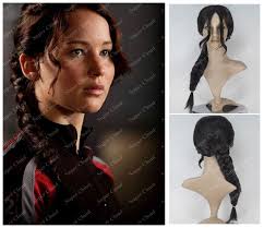 Do you want to learn how to prepare different hairstyles? The Hunger Games Katniss Everdeen Anime Long Black Braided Hair Cosplay Wig Hair Circle Wig Short Hairhair Wig Men Aliexpress