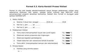 96 gambar 4.19 naskah media rekapnilai kartu kendali kedisiplinan guru sebelum direvisi. Format Kartu Kendali Proses Visitasi Akreditasi Sekolah Kartu Sekolah Kepala Sekolah