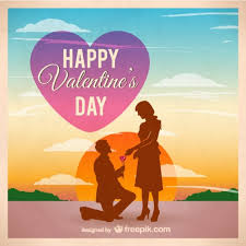 Download valentines day couple stock vectors. Free Vector Couple Silhouette On Valentine S Day