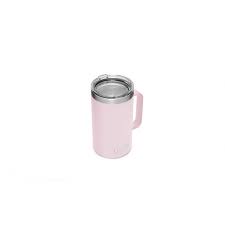 Stainless steel insulated coffee mug tumbler with handle, umite chef 14oz double wall vacuum travel tumbler cup with sliding lid travel friendly, khaki. Yeti Rambler 24 Oz Mug With Standard Lid Ice Pink