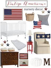 Vintage Americana Nursery Inspiration Nursery Room Boy Americana Boy Room Blue Nursery Boy
