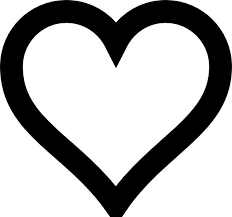 Image Result For Heart Emoji Black Designs Heart Clip Art Heart Pictures Black And White Heart